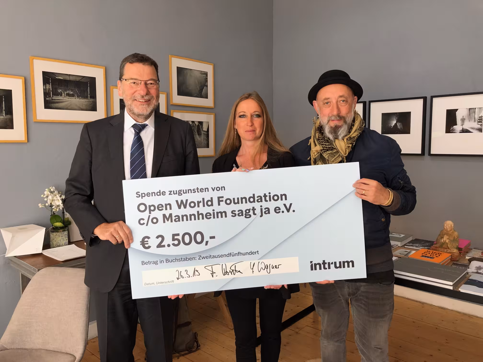 2019 Intrums Spende an Open World Foundation